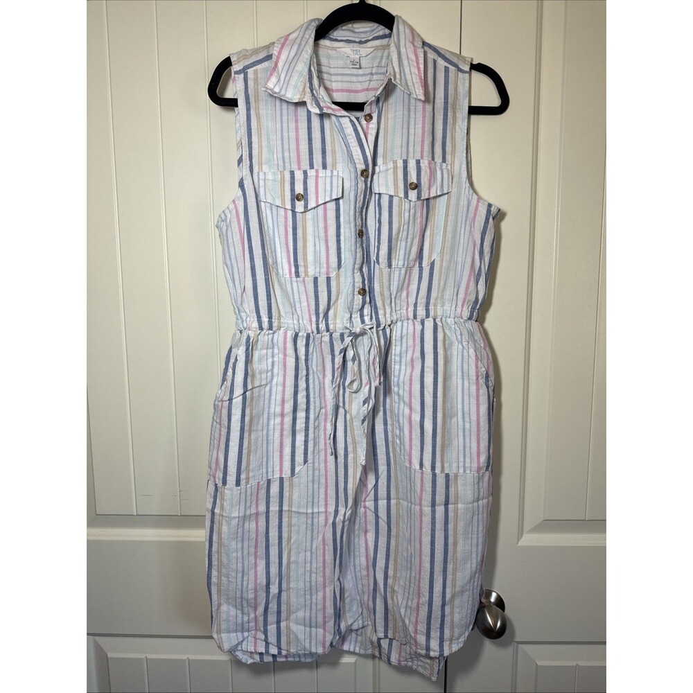Time and Tru Women's Striped Dress NWOT L